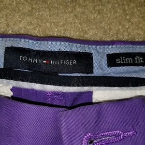 Purple Tommy Hilfiger Slacks